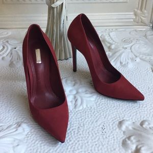 Schutz Crimson Suede Pumps